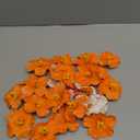 Hotop 24 Pcs Artificial Hibiscus Flowers for Hawaiian Luau Party Decor Fake Tropical Hibiscus Flowers Decorations for DIY Crafts Summer Party Favors Supplies Cake Tables Centerpieces(Orange)