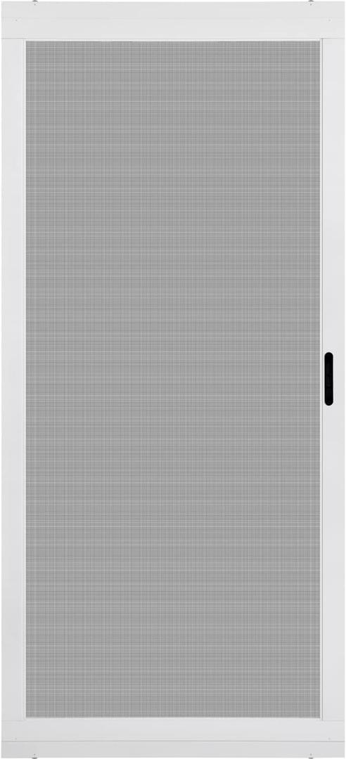K.D. Heavy Duty Aluminum Sliding Patio Screen Door Kit - 2.5" Frame Insect Proof for Patio Backyard Kitchen and Bedroom (White, 36''x96'')