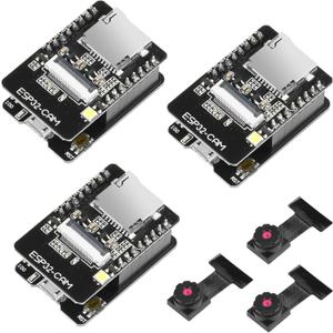 ESP32-CAM Board ESP32 Micro USB Development Board to Serial Port CH-340G with GC2640 2MP Camera Module Dual-core Mode Support NodeMCU(3 Pack)