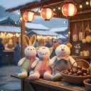 Furry Tales Bailey Bunny  Soft Corduroy Plush Stuffed Animal for Toddlers & Kids  Cute Cuddly Bunny Toy Perfect Christmas for Kids and Grandkids  14 Inches (Green)