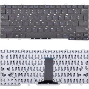 Replacement Keyboard Compatible with Dell Latitude 3340 3350 E3340 7350 E5450 E5470 E7450 E7470 13 7000 2-in-1 7350 Black US Layout Without Pointer No Backlight