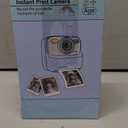 Kids Instant Digital Cameras for Boys and Girls, 1080P HD Dual-Lens Selfie Digital Camera with Print Paper & 32G Card, Christmas Birthday Gifts Toys for Toddler and Teenagers Age 3-16 Years Old (Purple)