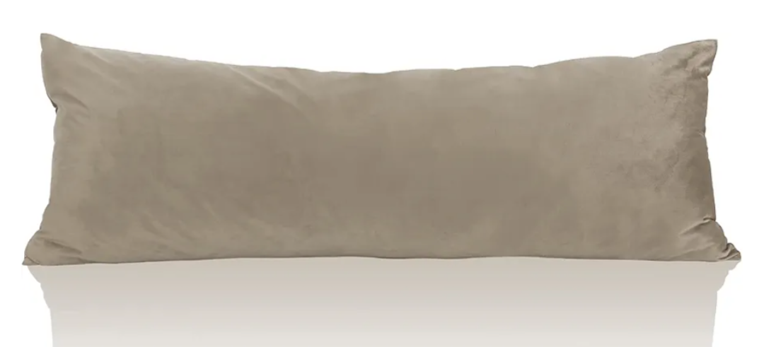 StangH Camel Beige Body Pillow Cover, Super Soft Velvet Case 20 x 54 Pregnancy Body Pillow Nursery Baby Protect Bed Pillowcase Couch Pillow, 20 x 54-inch, 1 Piece