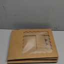 Tcoivs 9-Pack Pie Boxes 10" x 10" x 2.5", Bakery Boxes with Window, Auto-Popup Cookie Boxes for Muffins, Donuts and Pastries (Brown)