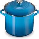 Le Creuset Enamel on Steel Traditional Stockpot, 12 qt., Marseille with Stainless Steel Knob, 12 Quarts
