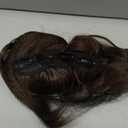 ALXNAN Clip in Hair Extensions for Women,Chocolate Brown with Dark Brown Long Wavy Hair Extensions Clip Ins 4PCS 20 Inch Synthetic Soft and Natural Thick Hair Pieces for Women