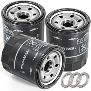 15208AA21A Su Baru Oil Filter 3 Pack - Fits Outback/Legacy/Impreza/Forester/XV Crosstrek/Ascent 2004-2025 - Replaces 15208AA160, 15208AA21A