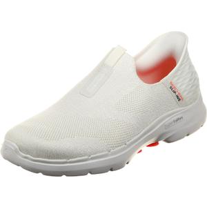 Skechers Womens Women's Hands Free Slip-ins Go Walk 6-Fabulous View (8, Off-white)