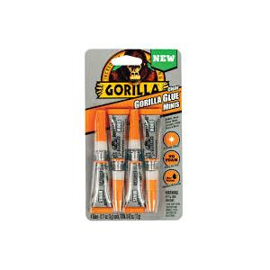 Gorilla Clear Glue, Four 3 Gram Tubes (Pack of 1) - Crystal Clear, All Purpose, and Water Resistant
