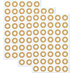 800Pcs/ 20 Sheets Self-Adhesive Hole Reinforcement Stickers 1/4" Diameter Hole Punch Reinforcement Protector Labels Binder Paper Sheets Hole Reinforcement Repair Sticker for School Home Office, Brown