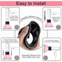 Universal Hair Diffuser Adaptable Hair Dryer Attachment for Blow Dryer Nozzles from 1.7 to 2.2 inch Diameter (Pink)