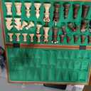 Beautiful Handcrafted Wooden Chess Set with Wooden Board and Handcrafted Chess Pieces -1-2 Players, Gift idea Products (21" (55 cm))