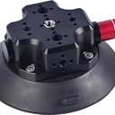 MIMIRACLE Camera Suction Cup Mount, 4.5" Pump-actived Vacuum Suction Mount Compatible with Action Cameras, DSLR Cameras, Securely Attach Your Camera -Black