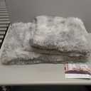 Thick Area Rug Light Grey Fluffy 4x6 for Bedroom, Soft Shag Comfy Washable Rug for Living Room Dorm Kids Baby Nursery, Plush Shaggy Non-Slip Fuzzy Carpet, Tie Dye Gray