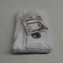 YoungsTex White Linen Curtains 63 inch Length for Short Windows, Light Filtering Textured Semi Sheer Drapes with Bronze Grommet for Bedroom Living Room Privacy, 2 Panels, 52 X 63 Inch