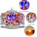 MOMENTS IN TIME Animated Nutcracker Opera House Musical Christmas Village Display LED 13.1 Polyresin Theater Scene with Lights Power Adapter Christmas Decoration, 15.16 L X 12.60 W X 13.39 H