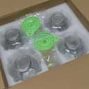 16.9 oz (500 ml) Coffee Syrup Dispenser Set- 4 Glass Bottles with Gold Pumper and Syrup Labels - Precise Dispensing and Stylish Addition to Coffee Shop, Cafe or Home Bar