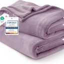 Bedsure GentleSoft Fleece King Size Blankets for Bed Fog Purple - Soft Lightweight Plush Cozy Fuzzy Luxury Microfiber, 108x90 inches