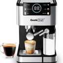 Geek Chef Espresso Machine with Milk Frother, 20 Bar Automatic Espresso Maker, Fast Heating Coffee Maker for Cappuccino, Latte & Iced Coffee, Easy to Use & Clean, for Home Barista