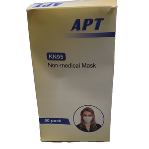APT KN95 Non-Medical Mask White 50 Pack