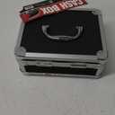 Vaultz Cash Box, Black (Standard) Chrome Black