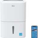80 Pints Energy Star Dehumidifier with Drain Hose and WIFI for Large Spaces up to 5,000 Sq.Ft, Auto Defrost & Continuous Drainage - Ideal for Home Basements, Bathroom, and Bedroom