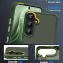 Case for Samsung Galaxy A55 5G Phone Case,Non-Fingerprint/Scratch Slim Shockproof A55 5G Case Translucent Matte Hard PC Back Soft TPU Border Hybrid Protective Drop Protection,Black