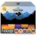 Roast Ridge Single Serve Coffee Pods for Keurig K-Cup Brewers, Variety Pack, Medium Roast, 100 Count (20 each: Cinnamon Swirl, Coconut Caramel, Chocolate Mocha, Southern Pecan, Chocolate Hazelnut) (EXP 03/17/28)