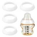 4pcs Replacement Nipple Rings Collars for Tommee Tippee, BPA Free Leakproof Screw Rings Baby Bottle Replacement Parts