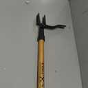 Papa's Tools Weeder - Stand Up Weed Puller Tool Made with Long Wooden Handle - Real Bamboo & 4-Claw Steel Head - Easily Remove Weeds Effortlessly Without The Need to Tug, Bend, Or Flex,