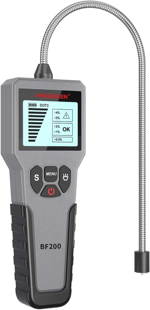 Brake Fluid Tester BF200,High Precision Car Brake Fluid Detector,Hydraulic Fluid/Liquid/Oil Moisture Analyzer with LCD Screen Audible Alarm,DOT3/DOT4/DOT5.1 Tester,Automotive Replacement Level Sensors