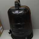 Golf Travel Bag for Airlines with Carbon Fiber Look Hard Top, Protective Club Traveling Cover with Wheel, Golf Club Carrier Case for Airplanes, Thick Padding, Durable Zippers, 2 Spacious Side Pockets