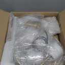 KCO Lighting 3 Light Chandelier Light Fixture Traditional Pleated Chandelier Small Vintage Entryway Chandelier Mid Century Modern Chandelier Brushed Gold Chandeliers for Dining Room