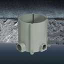 Non-Metallic Floor Box for Concrete Pour, with 3/4 and 1 in. Hubs