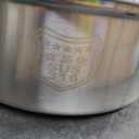 Thickened 316 Stainless Steel Saucepan, 6 Quart Double Handle 2 Divided Grid Hot Pot with Lid for Cooking in Kitchen and Outdoor (M)
