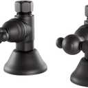 Straight Stop Shut Off Valve with Metal Lever Handle, Oil Rubbed Bronze