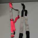 Saintrygo 2 Pcs Dog Suspenders for Diapers Female Male Belly Bands Canine Harness Keep Diaper on Your Pet for Small Medium and Large Dogs(Black, Pink,Medium)