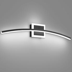PRESDE 32in Black LED Bathroom Light Fixtures Over Mirror Modern Dimmable Bathroom Vanity Lights, Bath Wall Mount Lighting