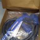 Kanayu 10ft 50 Amp RV/EV Extension Cord Compatible with NEMA 14-50P to 14-50R ETL List 4 Prong Flexible Heavy Duty STW Outdoor Waterproof Power Cord with Grip Handle for RV EV Camper