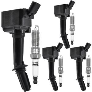 UF802 Ignition Coil Pack 12635672 and Iridium Spark Plug Set of 4 Fit for Chevrolet Cruze 2016-2019 Malibu 2016-2020 Equinox 2018-2020,Buick Encore 2016-2019,GMC Terrain 2018-2020 1.4L 1.5L L4
