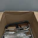 Toilet Safety Rail, 380LB Stainless Steel Toilet Frame with Padded Handles&Paper Holder, Adjustable Detachable Handicap Toilet Rails, Foldable Toilet Support Frame for Elderly