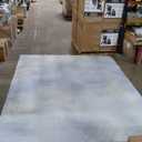 Carpet 10'x8', White/Light Blue With Leafs