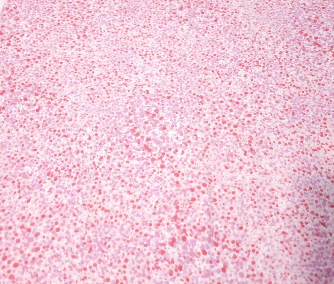 Dolly Cotton Fabric - Still BTY Harris Colorful Pink Lavender White Dots
