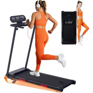 Walking Pad with Handle Bar, 2026 Upgrade Small Walking Pad Treadmill with Incline, 3.0HP Portable Under Desk Treadmill with Handles for Home Small, 0.6-7.6MPH, 350LBS