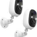 Security Cameras Wireless Outdoor 2K,Battery Powered Indoor Camera/2.4G WiFi Cameras for Home Security with Motion Detection,Color Night Vision,Spotlight,Siren,Waterproof, SD/Cloud Storage 2 Pack