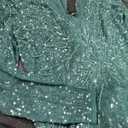 Adrianna Papell Women's Long Sleeve Bead Long Dress, 10