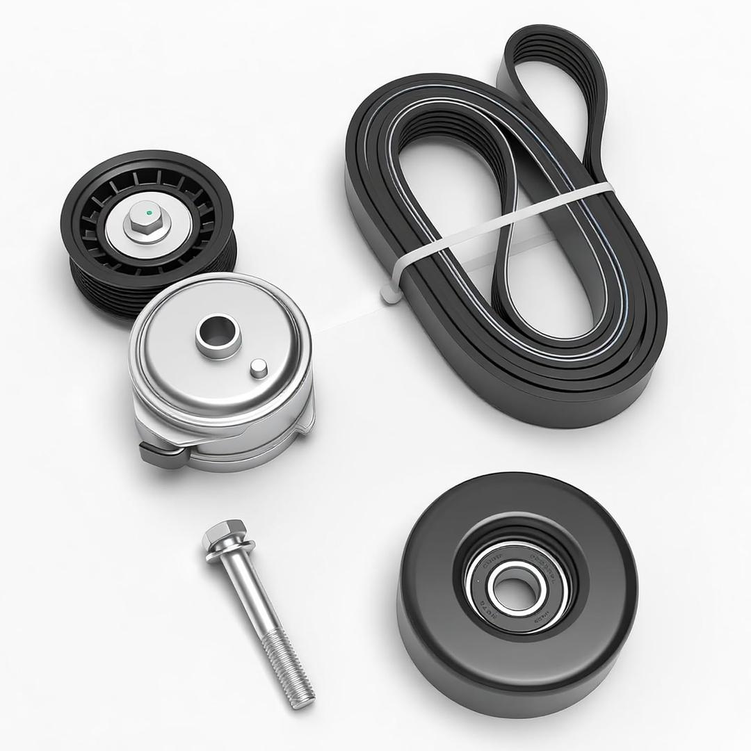 38103 Serpentine Belt Drive Component Kit, for Chevy C1500 C2500 C3500 K1500 K2500 K3500 1996-1999 (4.3L/5.0L/5.7L), Drive Belt Tensioner and Idler Pulley Belt Kit #10239670 38001 6PK2440