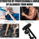 Weightlifting Straps with D Ring, Lifting Straps with D Rings Adjustable Suitable for Deadlift Fitness Weightlifting Strength Training Unisex (Black)