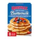 Krusteaz Light and Fluffy Buttermilk Complete Pancake Mix, Waffle and Pancake Mix, Just Add Water, 32 oz Box (Pack of 8) BB 1/17/28