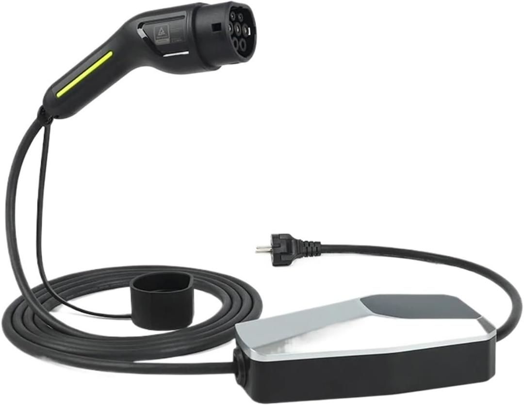 Type 2 Type 1 EV Charger 3.5KW 7KW 11KW 22kw 16A/32A EVSE Charging Cable Mode 2 For Electric Car Vehicle(Type2 16A 1 phase)